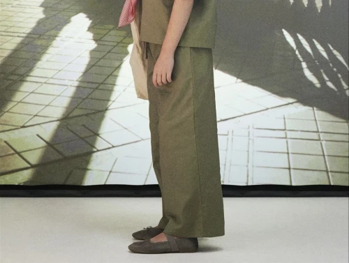 Name It oil green wide bukser